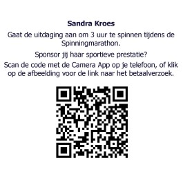 Sponsoring Sandra Kroes