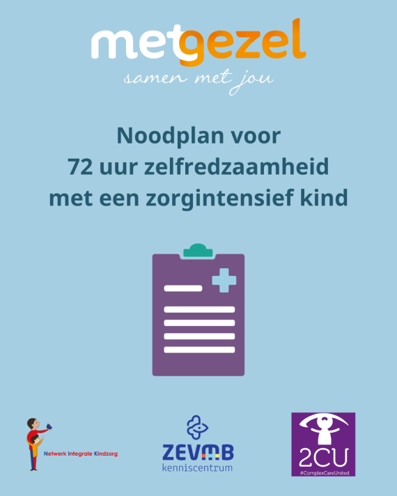 Een noodplan voor 72 uur zelfredzaam met een (volwassen)kind met ZEVMB