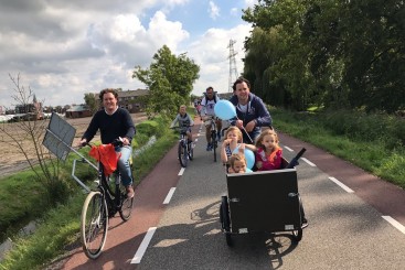 Hoofdstad tot Hofstad familie (bak)fietstocht